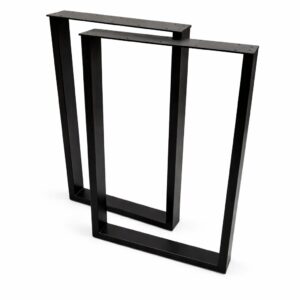 Picioare metalice 50x72 cm pentru masă de birou în stil loft, pătrate – 2 buc.