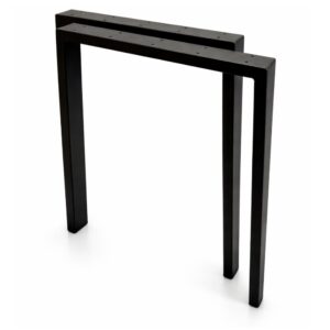 Picioare metalice 70x73,5 cm pentru masa de birou în stil loft T – 2 buc.