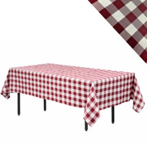 Fată de masă „Krata Włoska” 240×160 cm, alb-visiniu | MobilaBanchet.ro | obrus-krata-wloska-bordowo-bialy-0821-ARP-miniatura-sklepjpg