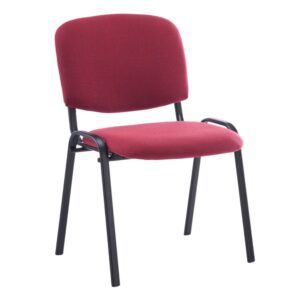 Scaun de conferință tapițat ISO – culoare visiniu